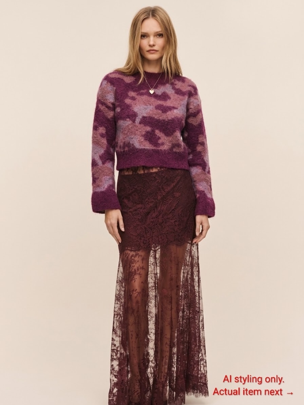 Camo Jacquard Sweater